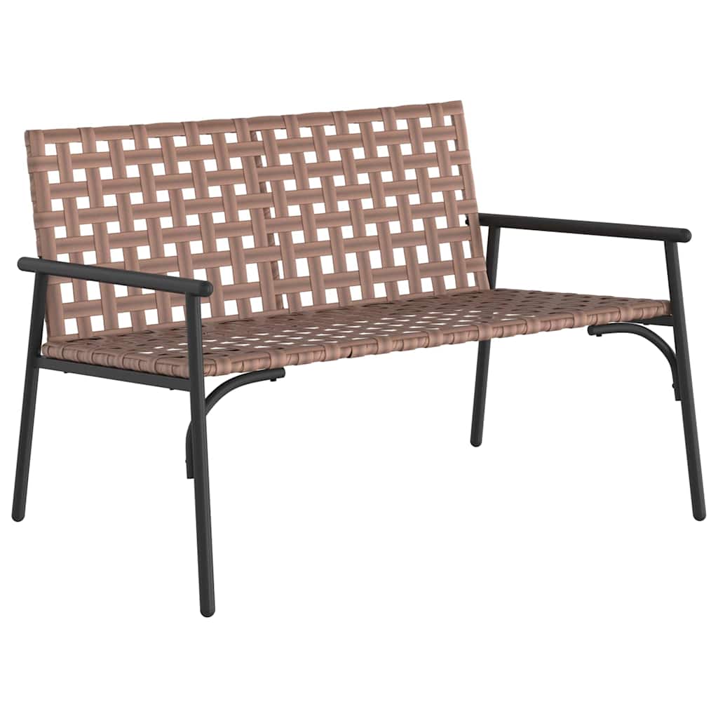 Garten Essgruppe 4 Stk. Braun Poly-Rattan