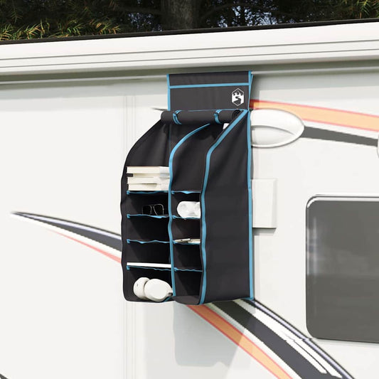 Hängender Zeltorganizer mit 10 Taschen mit Speicher Schwarz