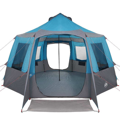 Kabine Zelt 12-Personen 10 Personen Blau und Grau