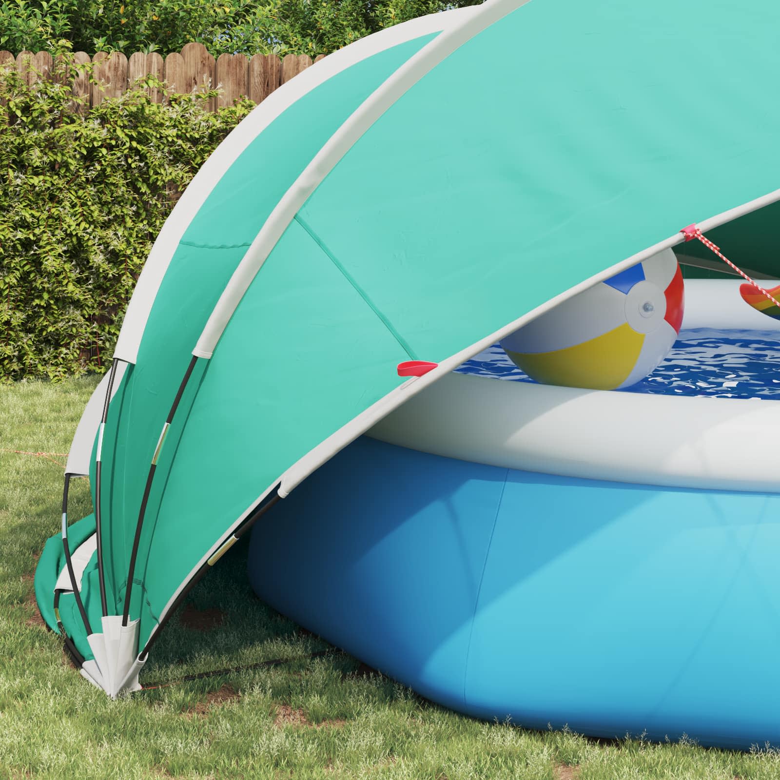 Pool-Dome 472 x 460 x 229 cm 185T Polyester mit PU-Beschichtung