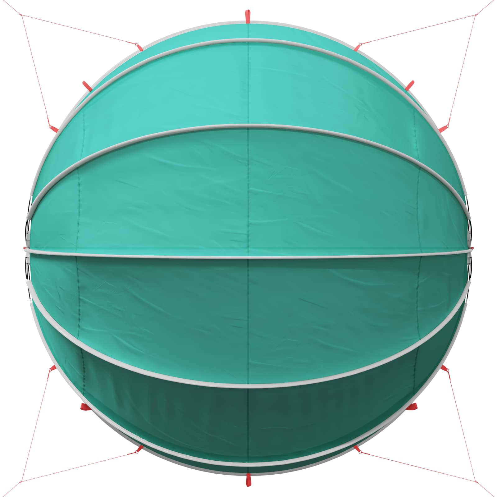 Pool-Dome 472 x 460 x 229 cm 185T Polyester mit PU-Beschichtung