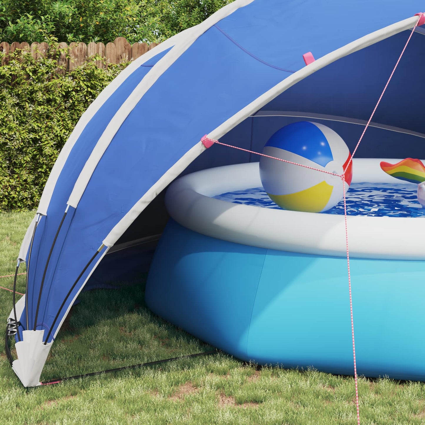 Pool-Dome 546 x 516 x 250 cm 185T Polyester mit PU-Beschichtung