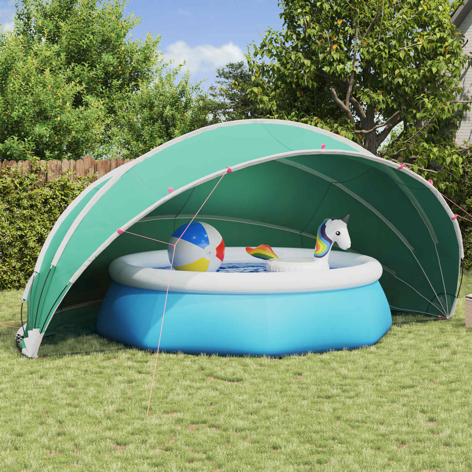 Pool-Dome 546 x 516 x 250 cm 185T Polyester mit PU-Beschichtung