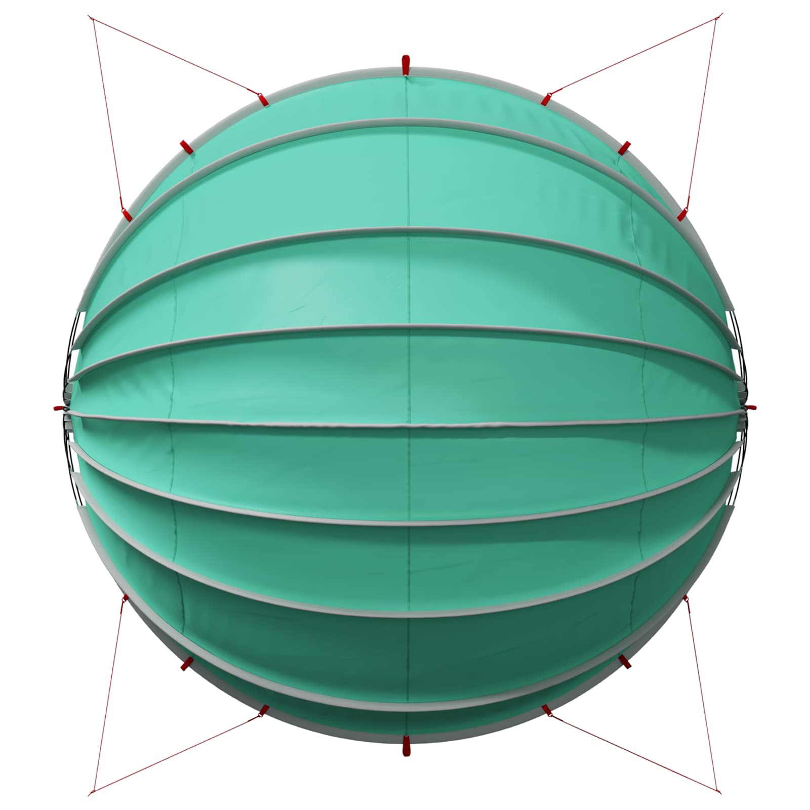 Pool-Dome 592 x 590 x 275 cm 185T Polyester mit PU-Beschichtung