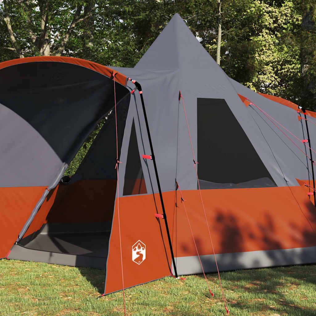 Teepee Zelt für 8 Personen 8 Personen Grau und Orange