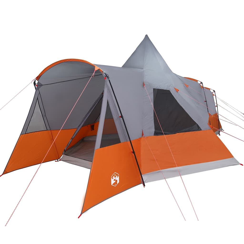 Teepee Zelt für 8 Personen 8 Personen Grau und Orange