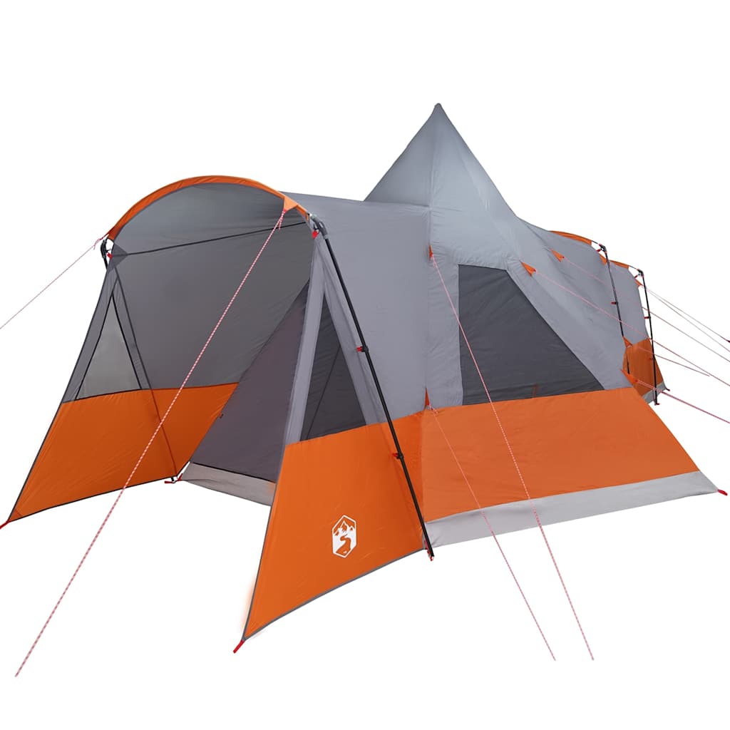 Teepee Zelt für 8 Personen 8 Personen Grau und Orange