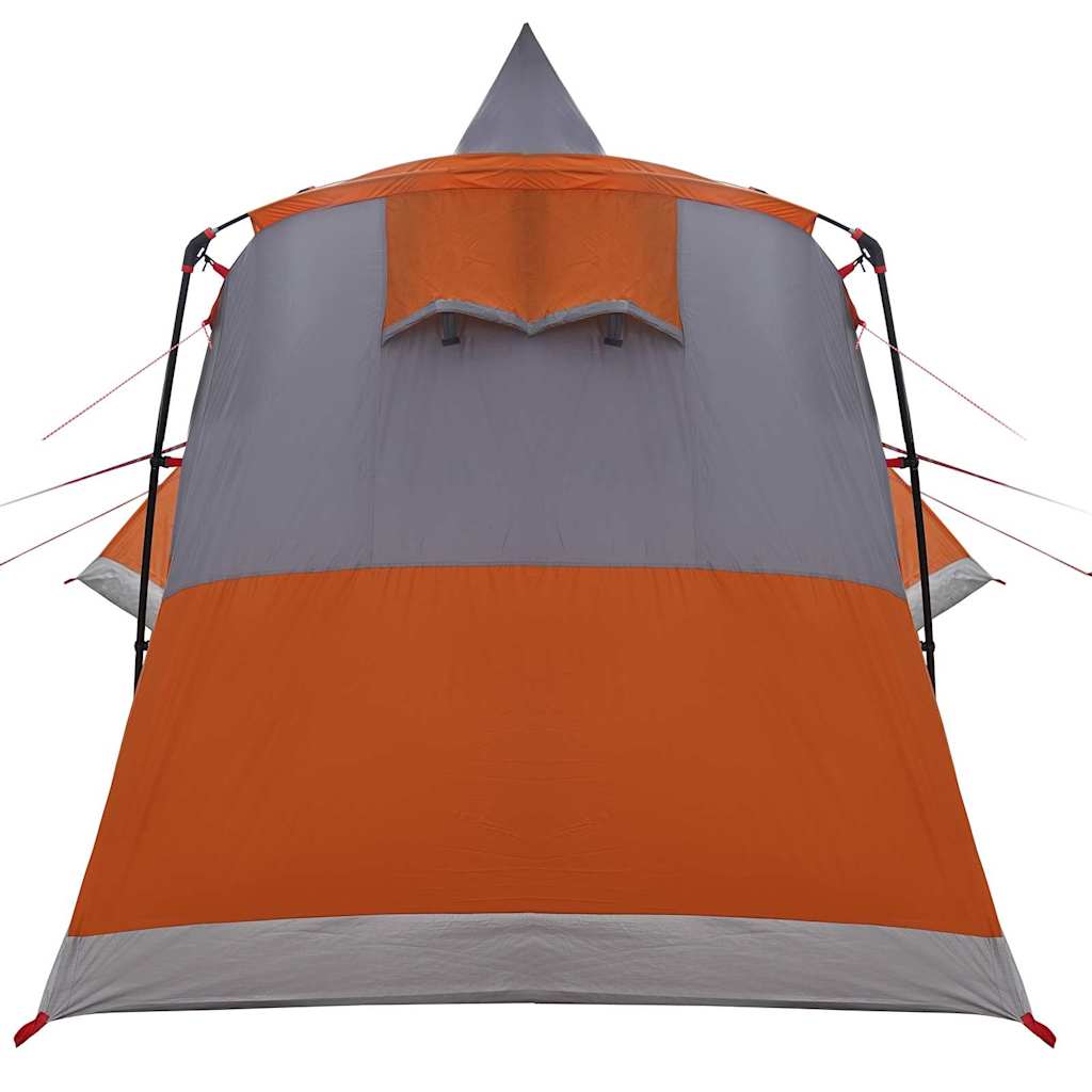 Teepee Zelt für 8 Personen 8 Personen Grau und Orange