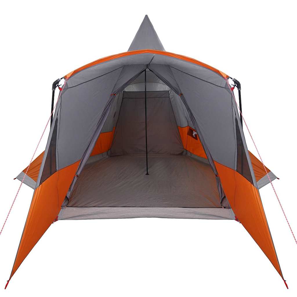 Teepee Zelt für 8 Personen 8 Personen Grau und Orange