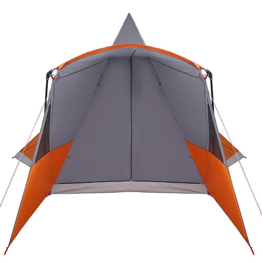Teepee Zelt für 8 Personen 8 Personen Grau und Orange