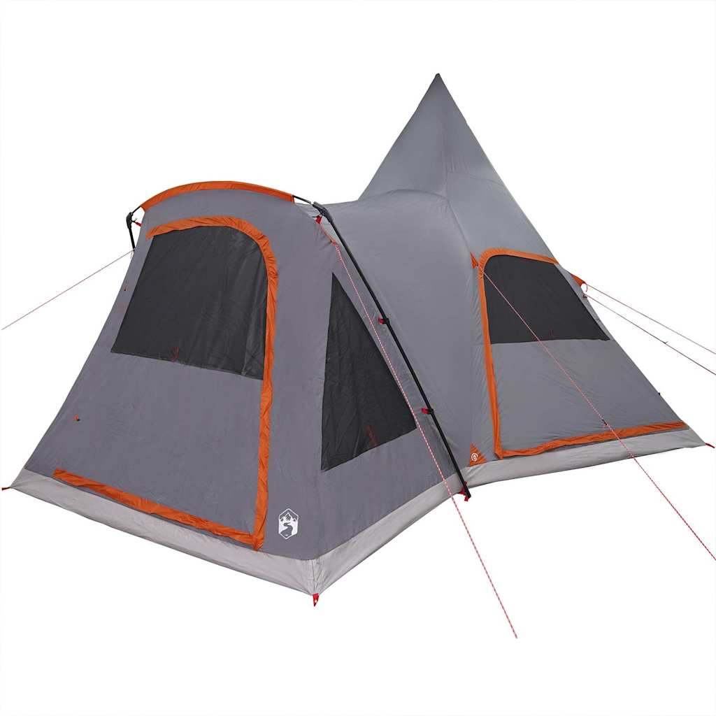 Teepee Zelt für 5 Personen 5 Personen Grau und Orange
