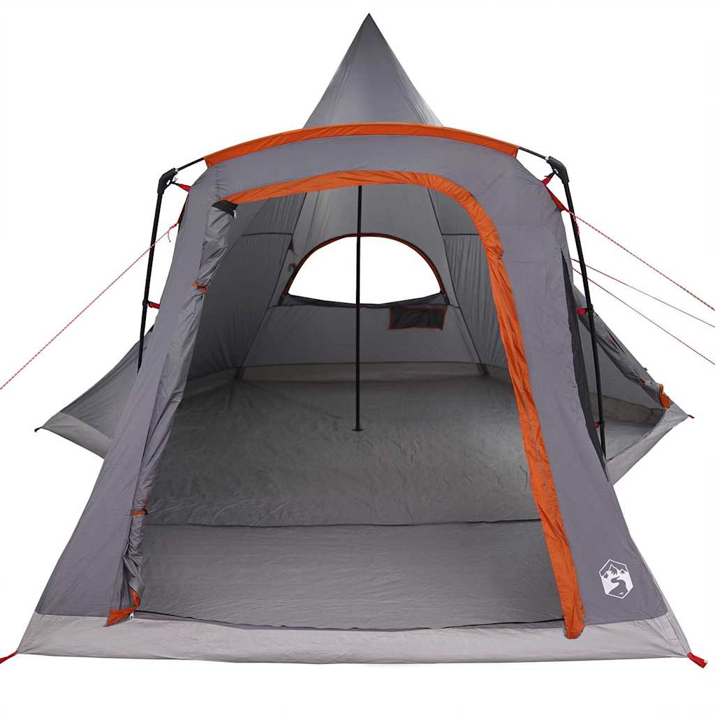 Teepee Zelt für 5 Personen 5 Personen Grau und Orange