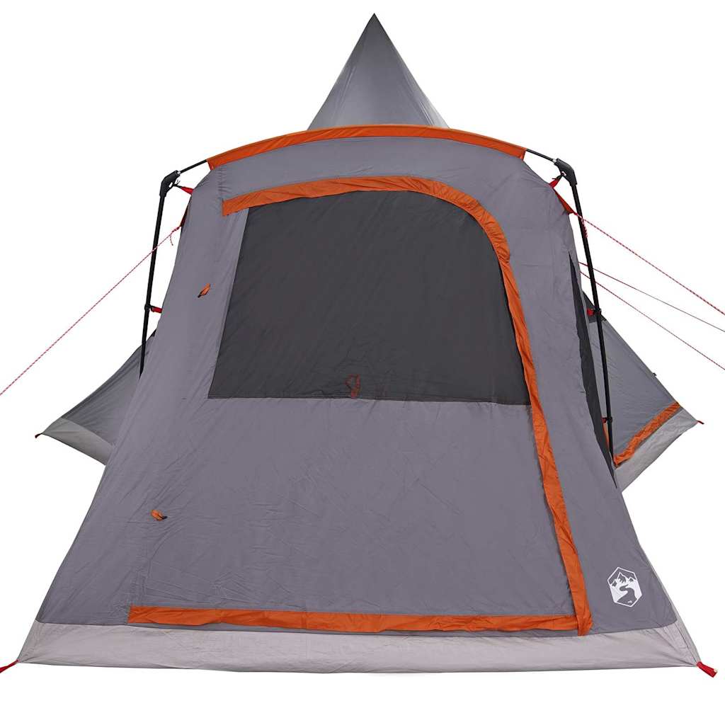 Teepee Zelt für 5 Personen 5 Personen Grau und Orange