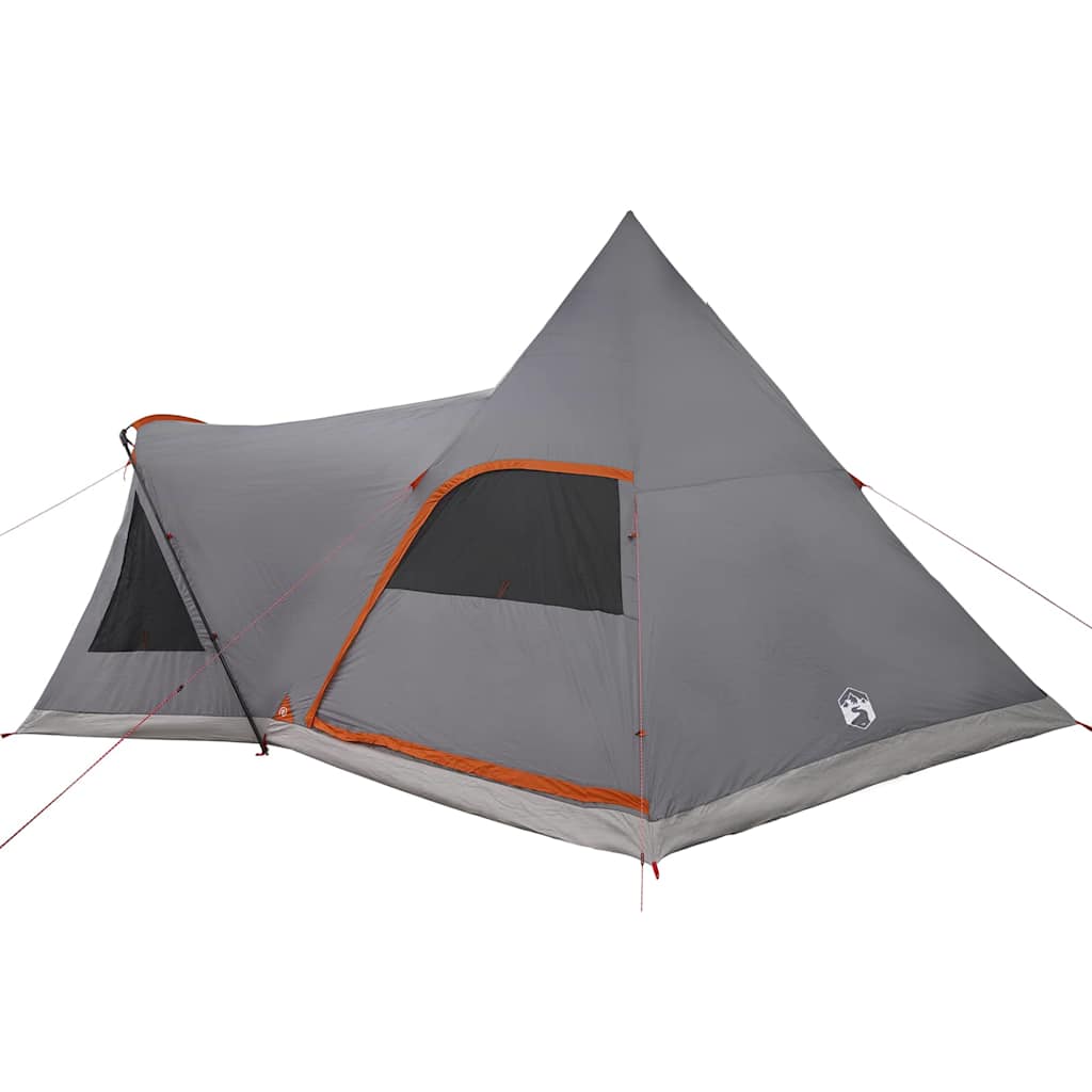Teepee Zelt für 5 Personen 5 Personen Grau und Orange