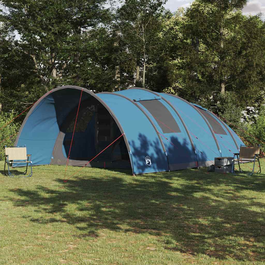 Tunnelzelt für 8 Personen mit Dach Blau 710 x 460 x 245 cm
