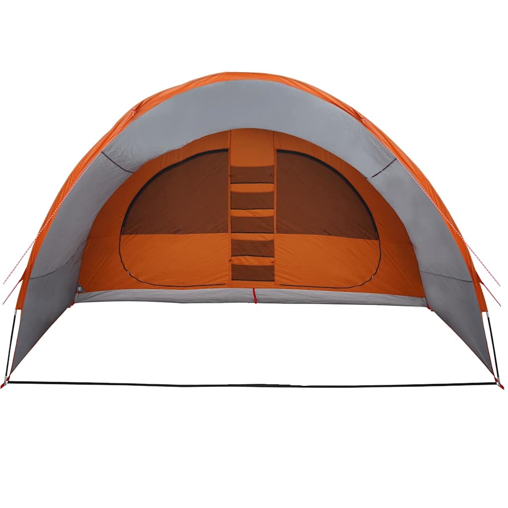 Tunnelzelt für 8 Personen Grau und Orange 710 x 460 x 245 cm