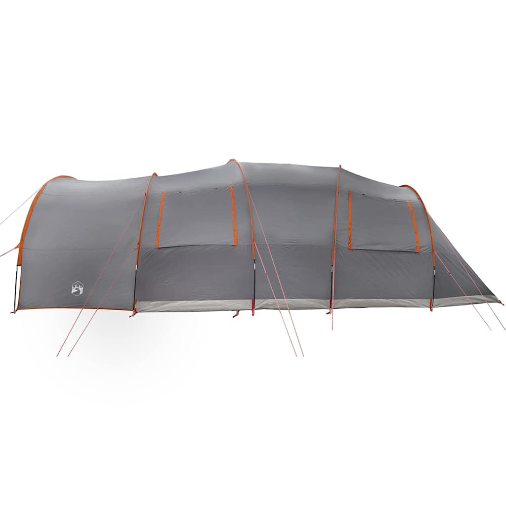 Tunnelzelt für 8 Personen Grau und Orange 710 x 460 x 245 cm