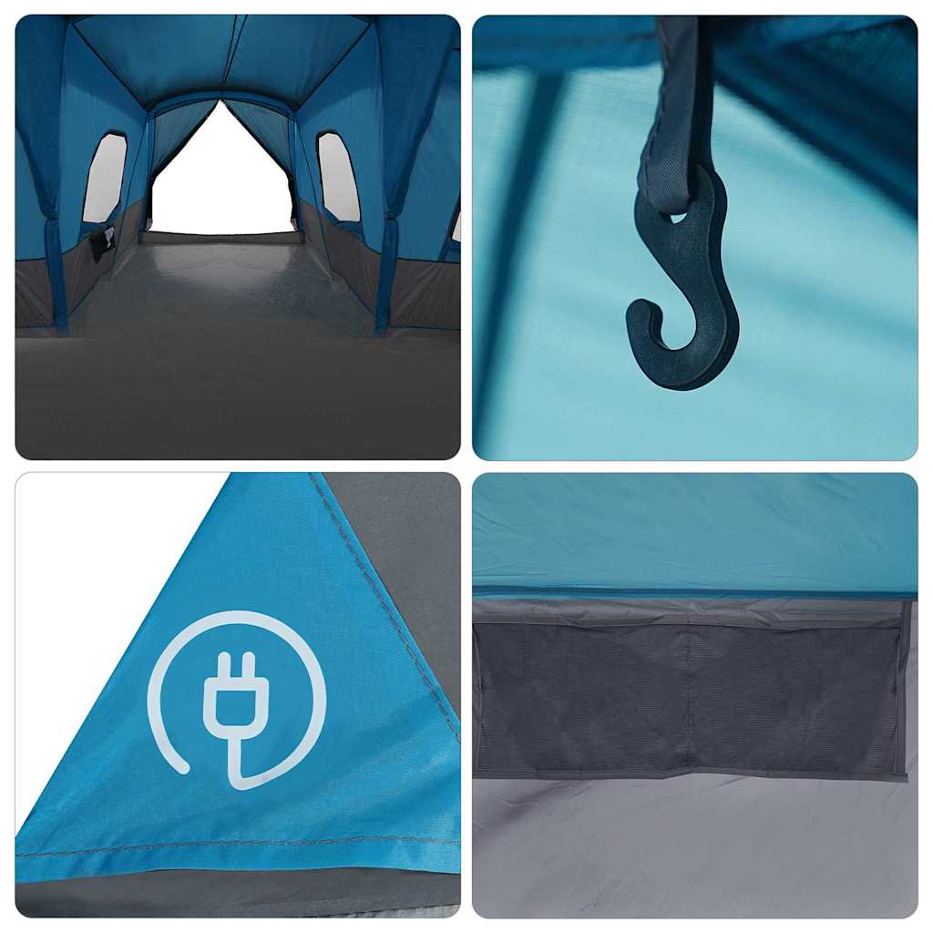 Zelt für 16 Personen mit Dach Blau 680 x 510 x 210 cm