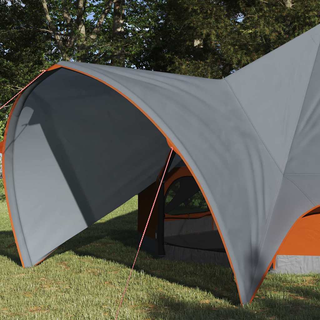 Teepee Zelt für 3 Personen 3 Personen Grau und Orange