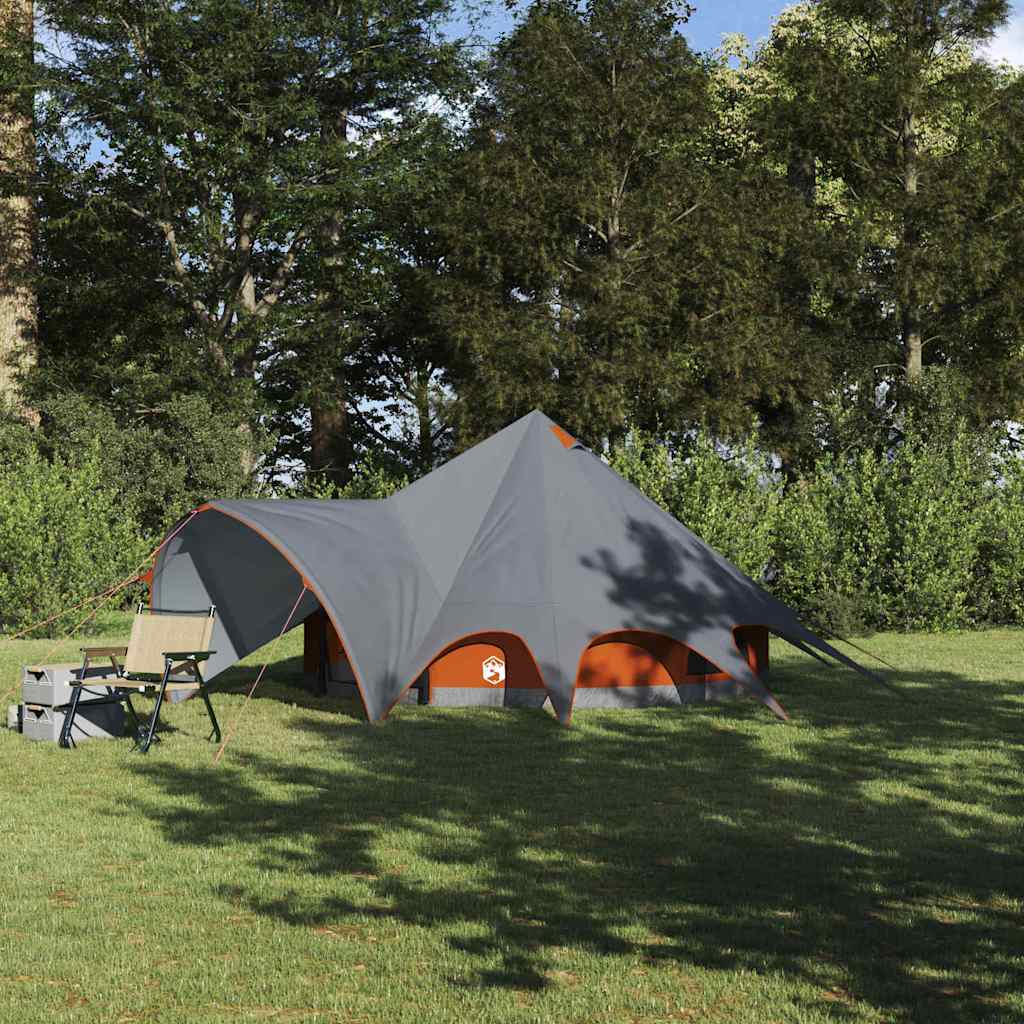 Teepee Zelt für 3 Personen 3 Personen Grau und Orange