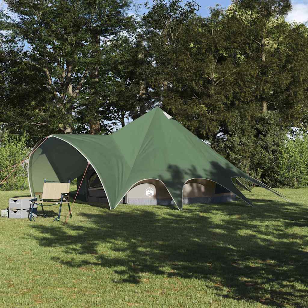 Teepee Zelt für 5 Personen 5 Personen Grün und Grau