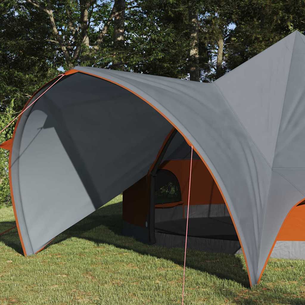 Teepee Zelt für 5 Personen 5 Personen Grau und Orange