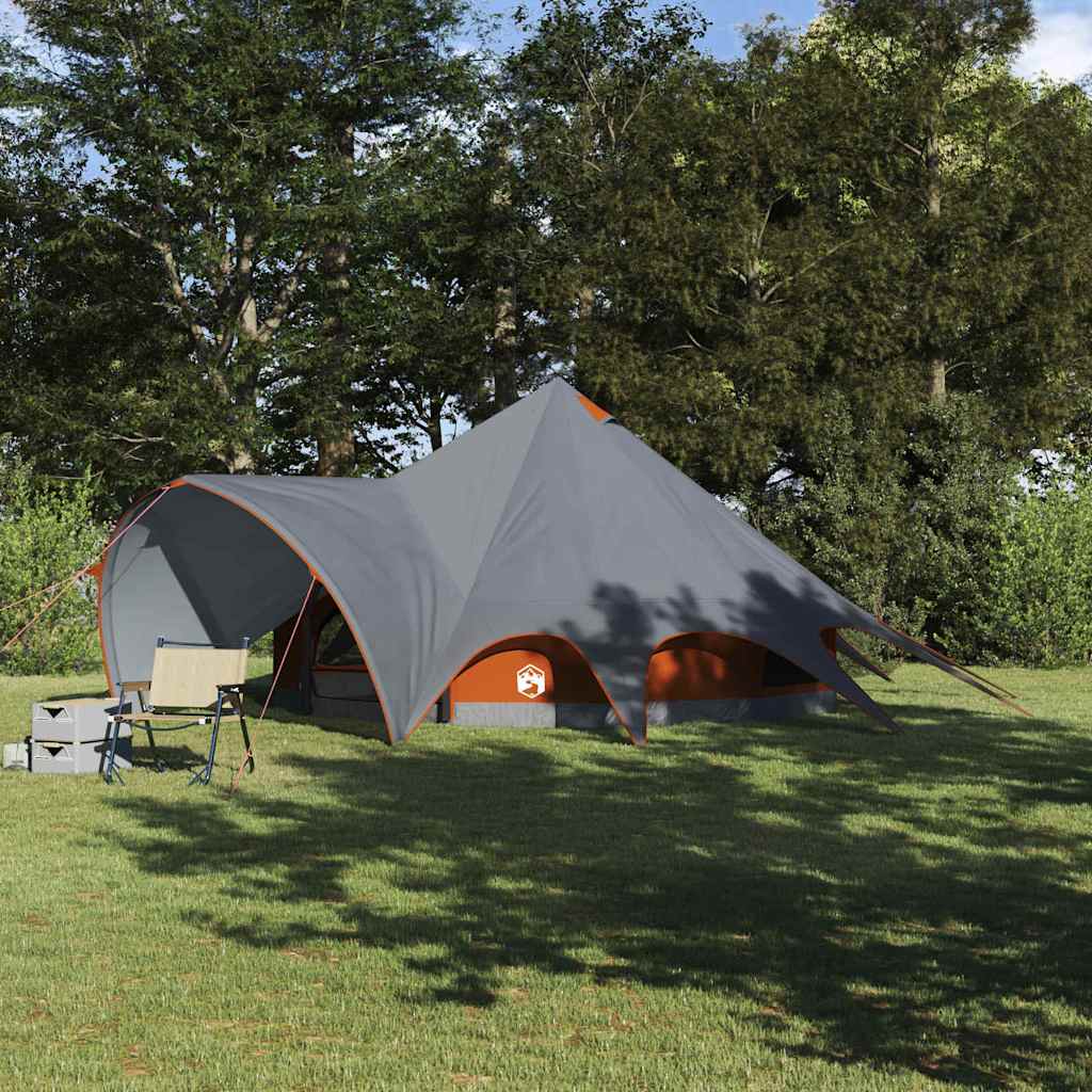Teepee Zelt für 5 Personen 5 Personen Grau und Orange