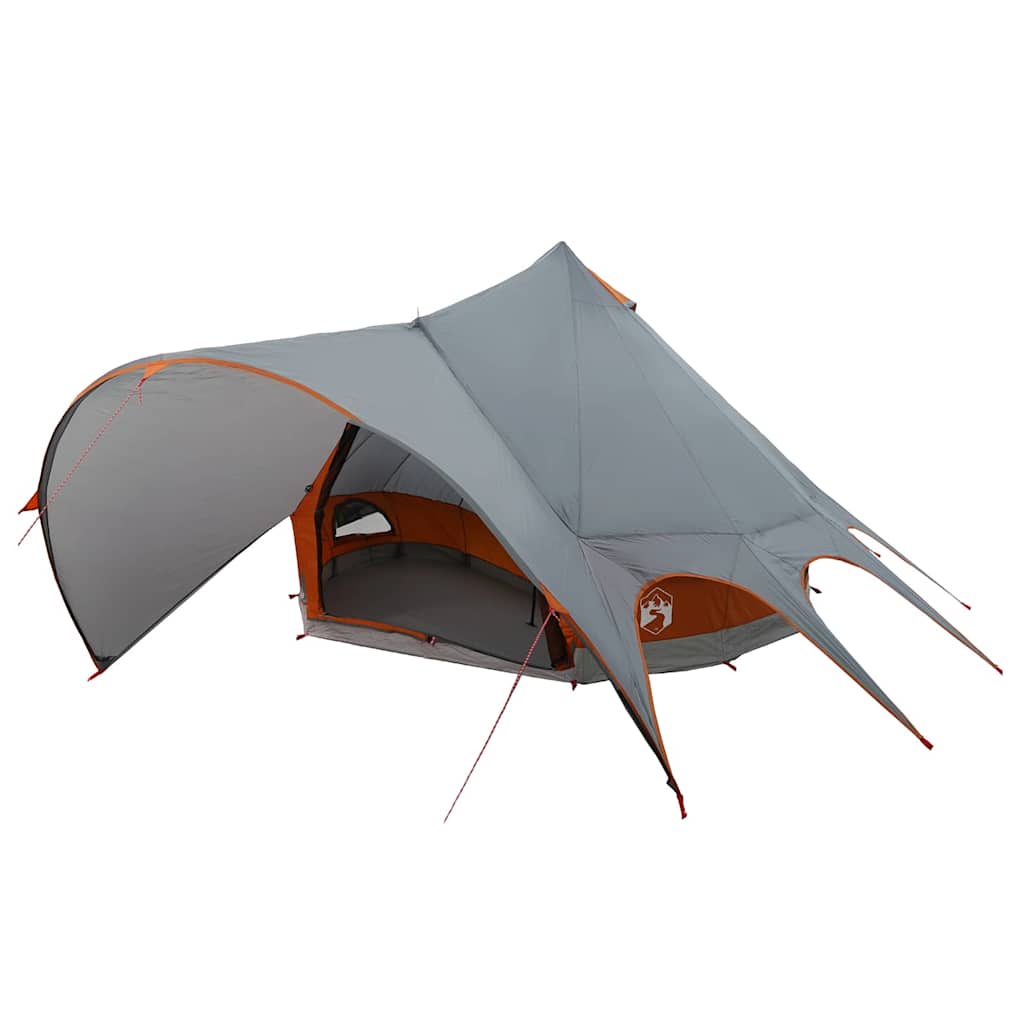 Teepee Zelt für 5 Personen 5 Personen Grau und Orange