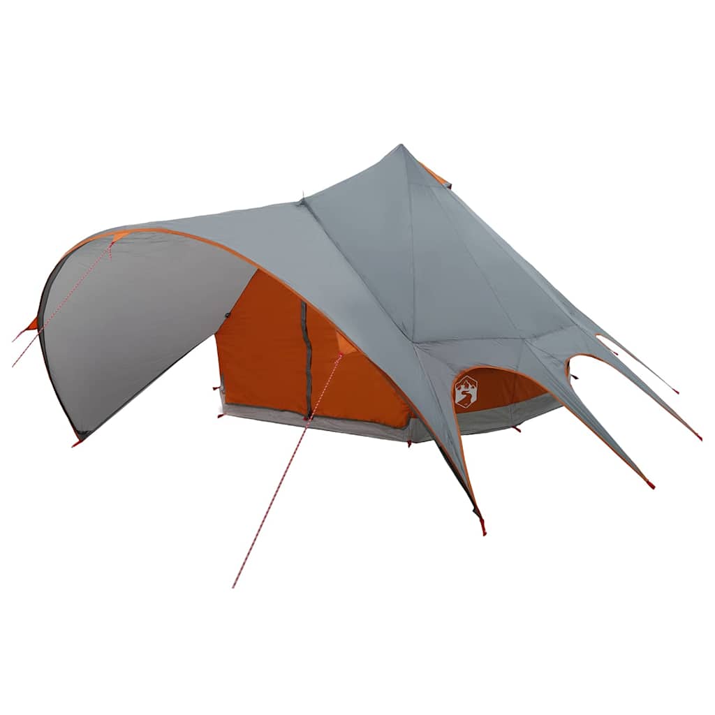 Teepee Zelt für 5 Personen 5 Personen Grau und Orange