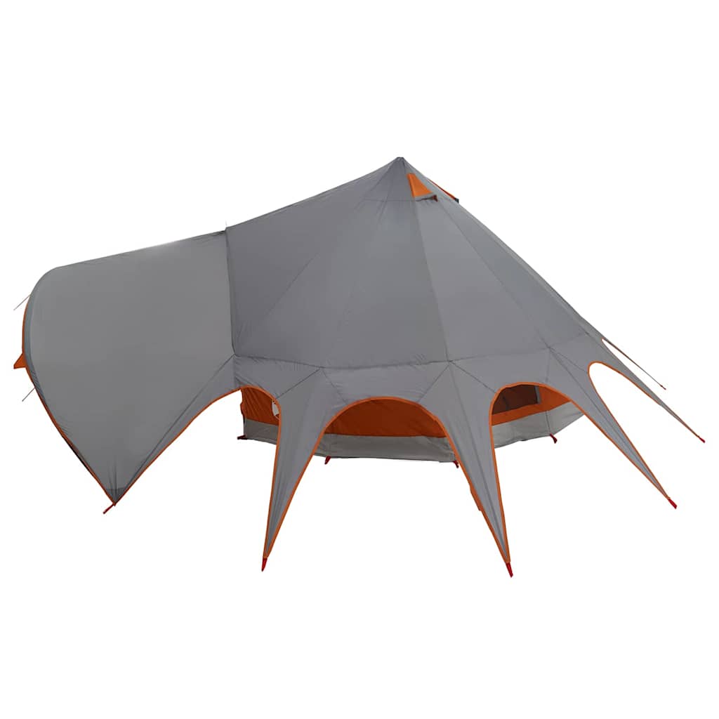 Teepee Zelt für 5 Personen 5 Personen Grau und Orange