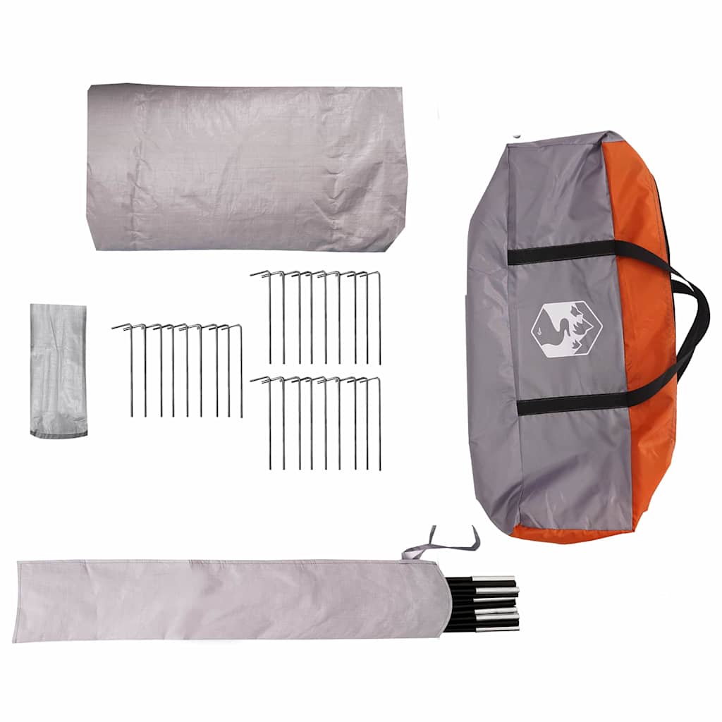 Teepee Zelt für 7 Personen 7 Personen Grau und Orange