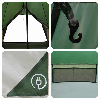 Teepee Zelt für 9 Personen 9 Personen Grün und Grau