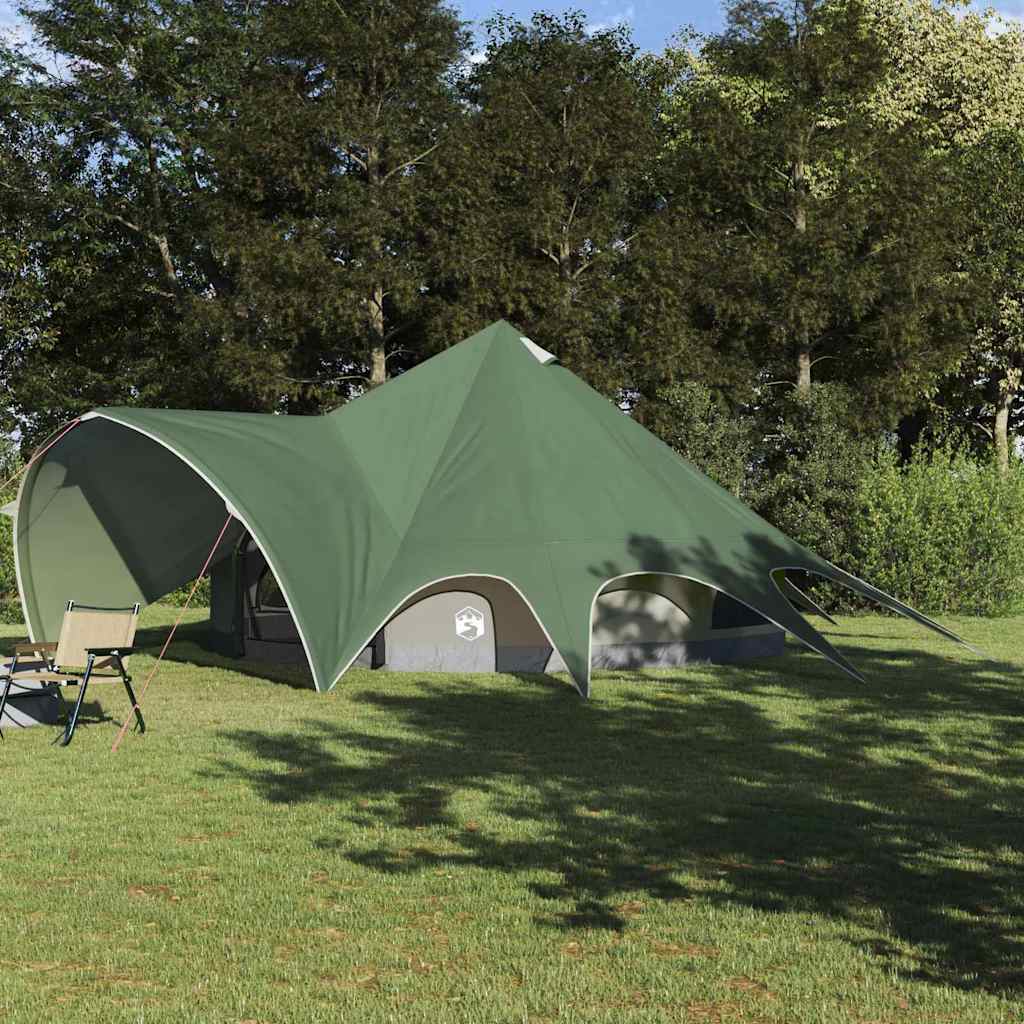 Teepee Zelt für 9 Personen 9 Personen Grün und Grau