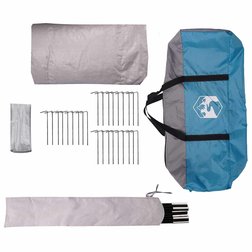 Teepee Zelt für 9 Personen 9 Personen Blau und Grau
