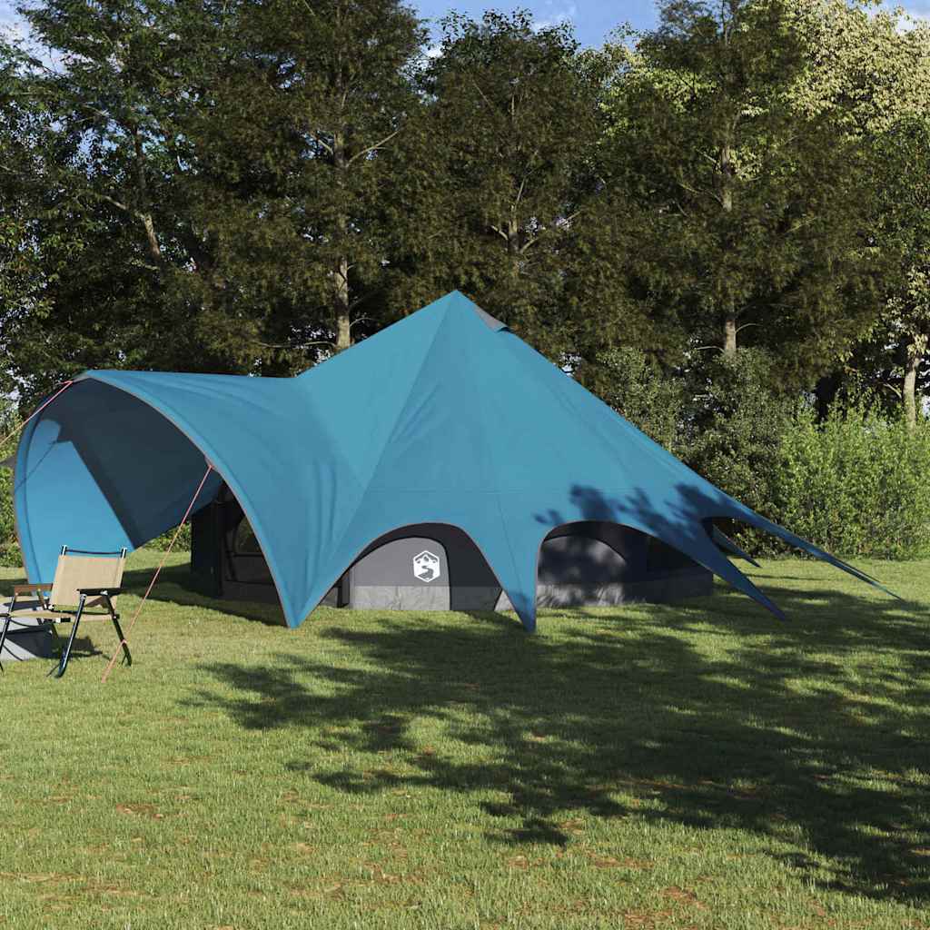 Teepee Zelt für 9 Personen 9 Personen Blau und Grau