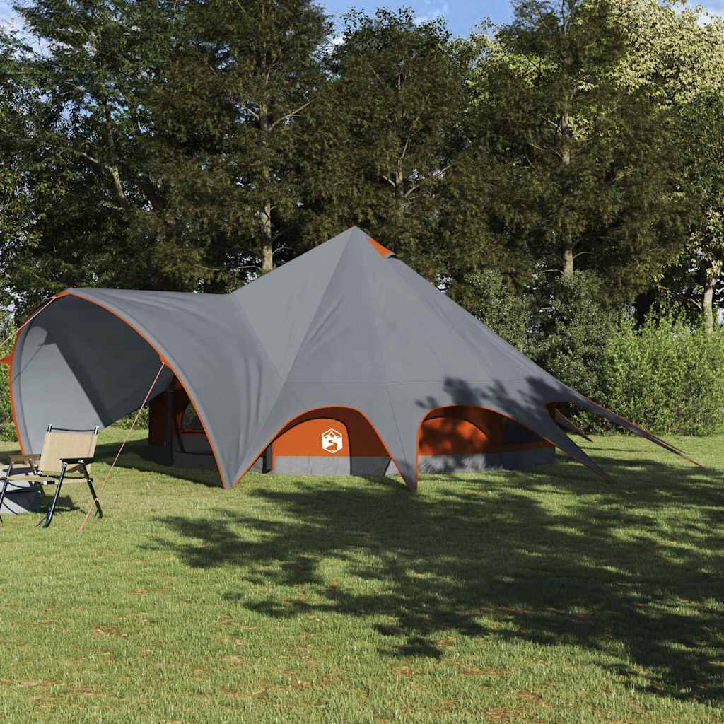 Teepee Zelt für 9 Personen 9 Personen Grau und Orange