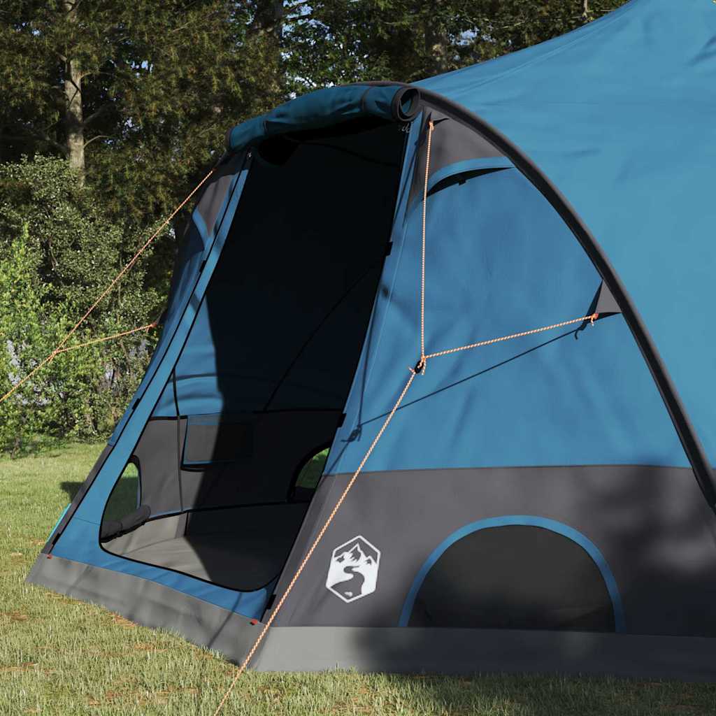 Dome Zelt für 4 Personen mit Dach Blau 505 x 450 x 248 cm
