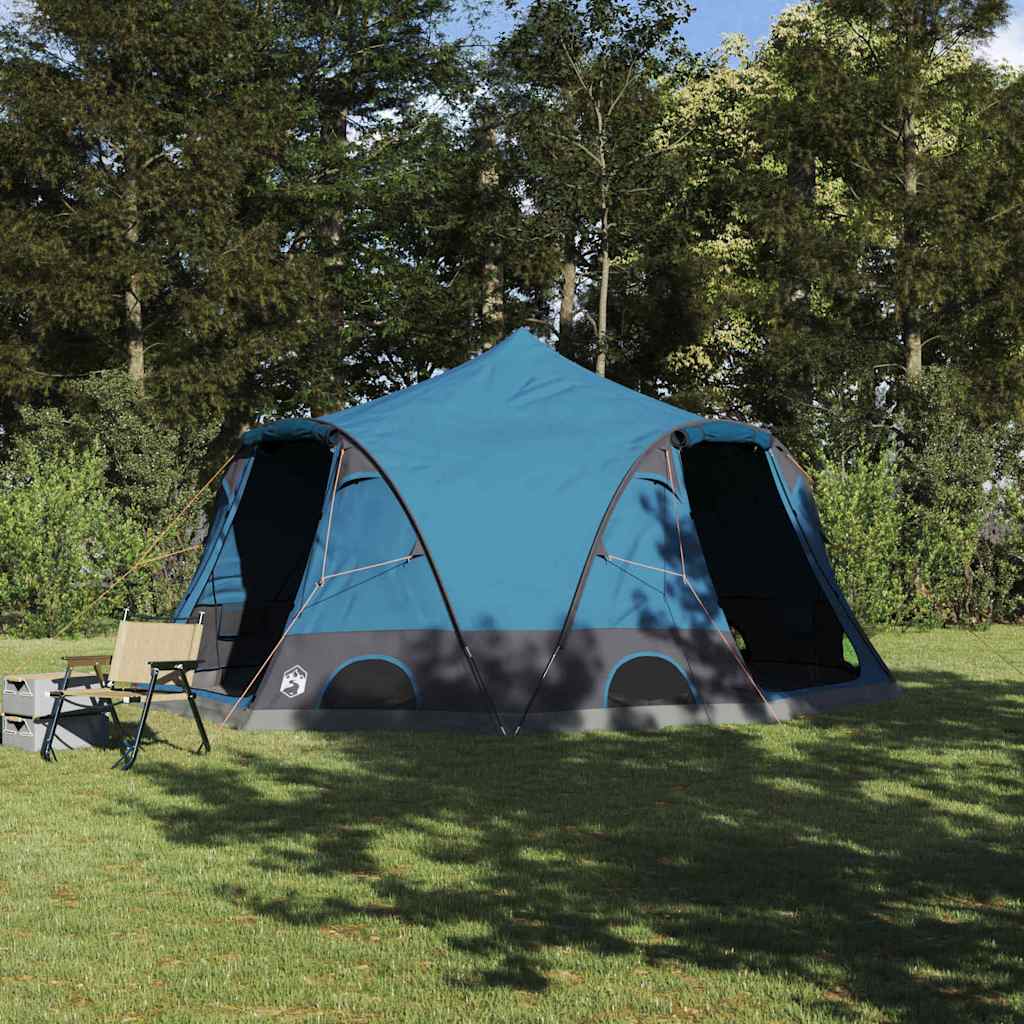 Dome Zelt für 4 Personen mit Dach Blau 505 x 450 x 248 cm