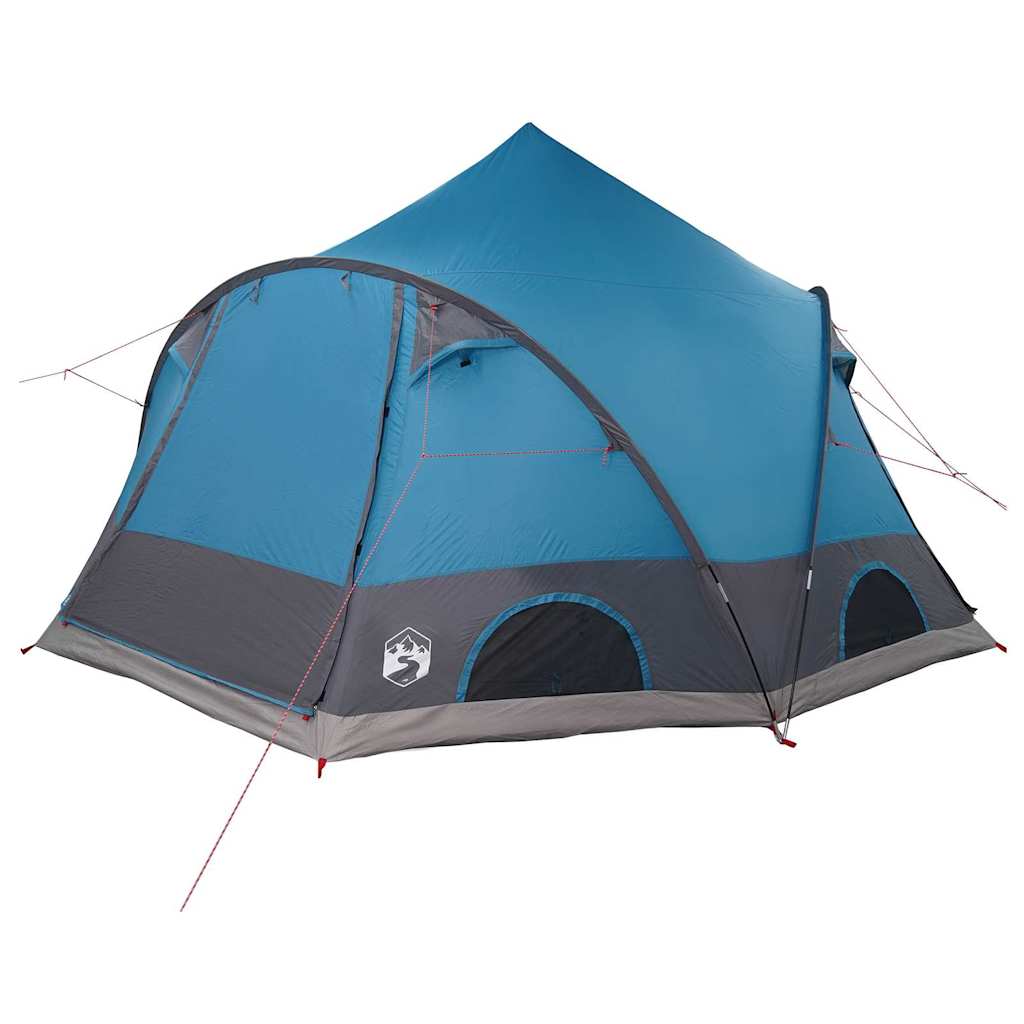 Dome Zelt für 4 Personen mit Dach Blau 505 x 450 x 248 cm