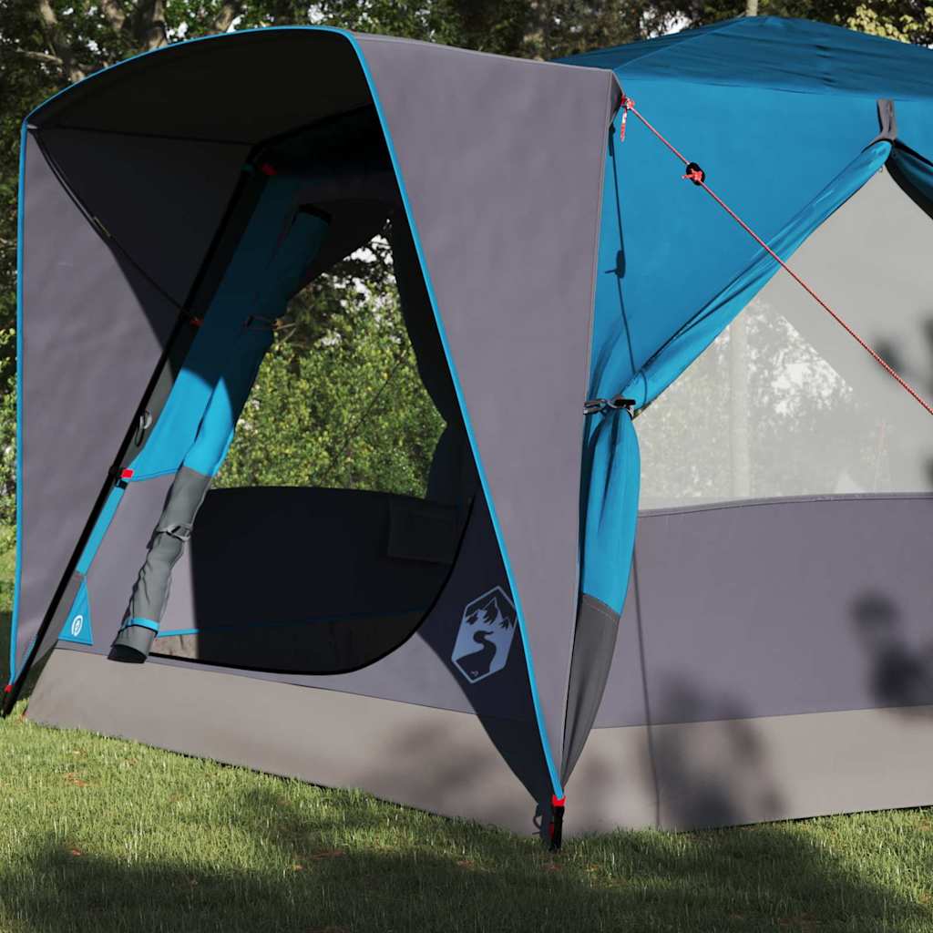 Kabinenzelt für 7 Personen mit Dach Blau 400 x 350 x 212 cm