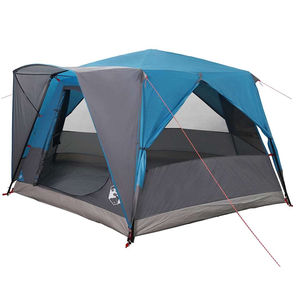 Kabinenzelt für 7 Personen mit Dach Blau 400 x 350 x 212 cm