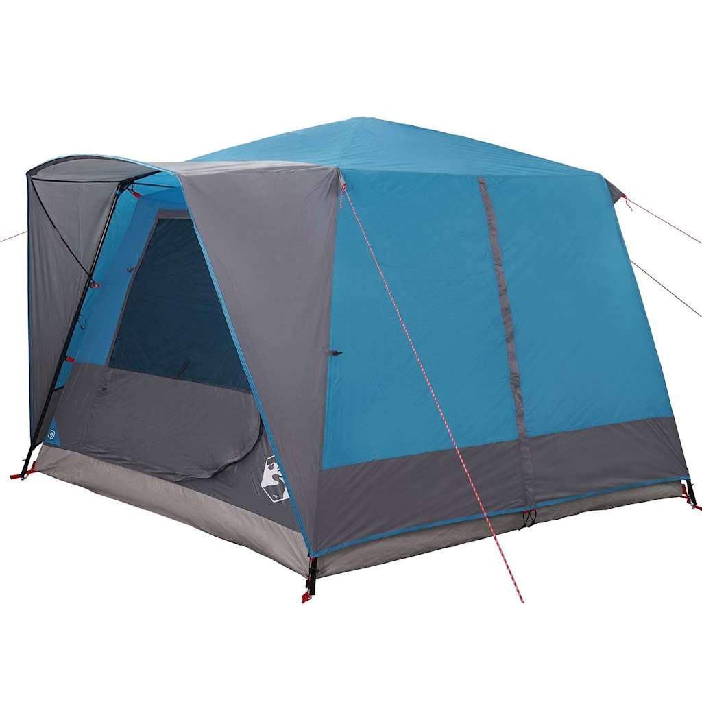 Kabinenzelt für 7 Personen mit Dach Blau 400 x 350 x 212 cm