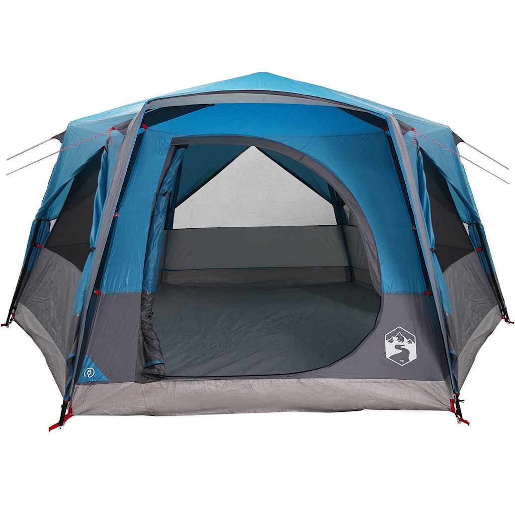 Kabinenzelt für 7 Personen mit Dach Blau 400 x 350 x 212 cm