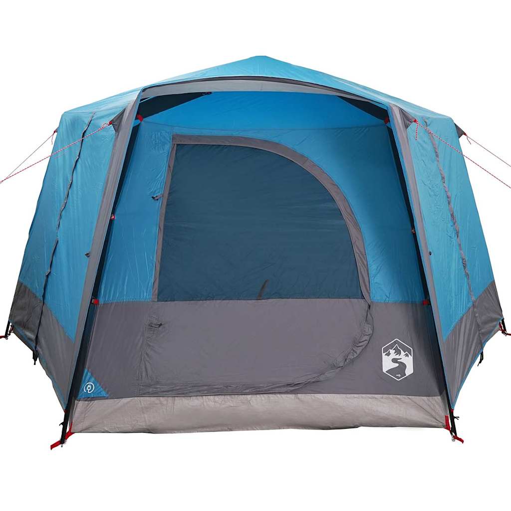 Kabinenzelt für 5 Personen Blau und Grau 333 x 317 x 194 cm