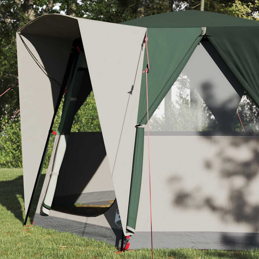 Cabin Zelt 3-Personen mit Dach Grün und Weiß 320 x 320 x 203 cm