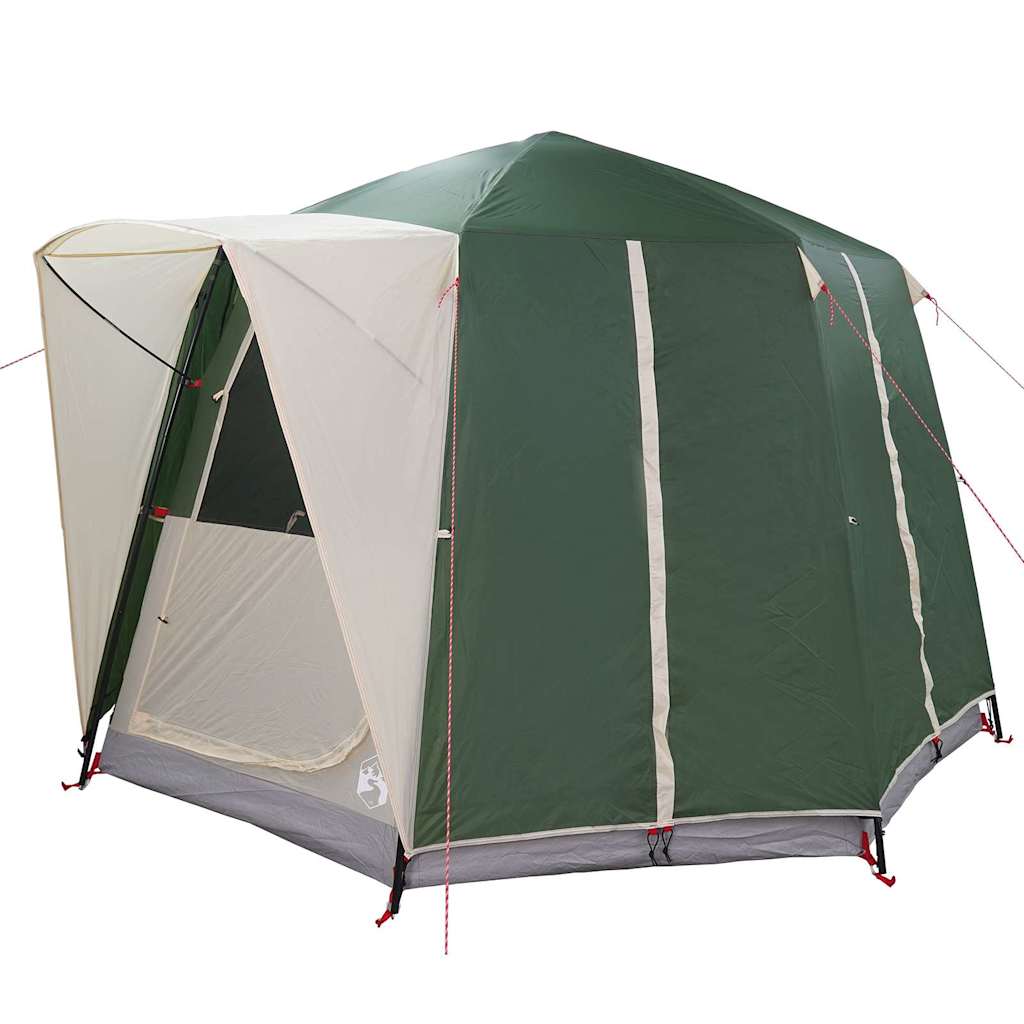 Cabin Zelt 3-Personen mit Dach Grün und Weiß 320 x 320 x 203 cm