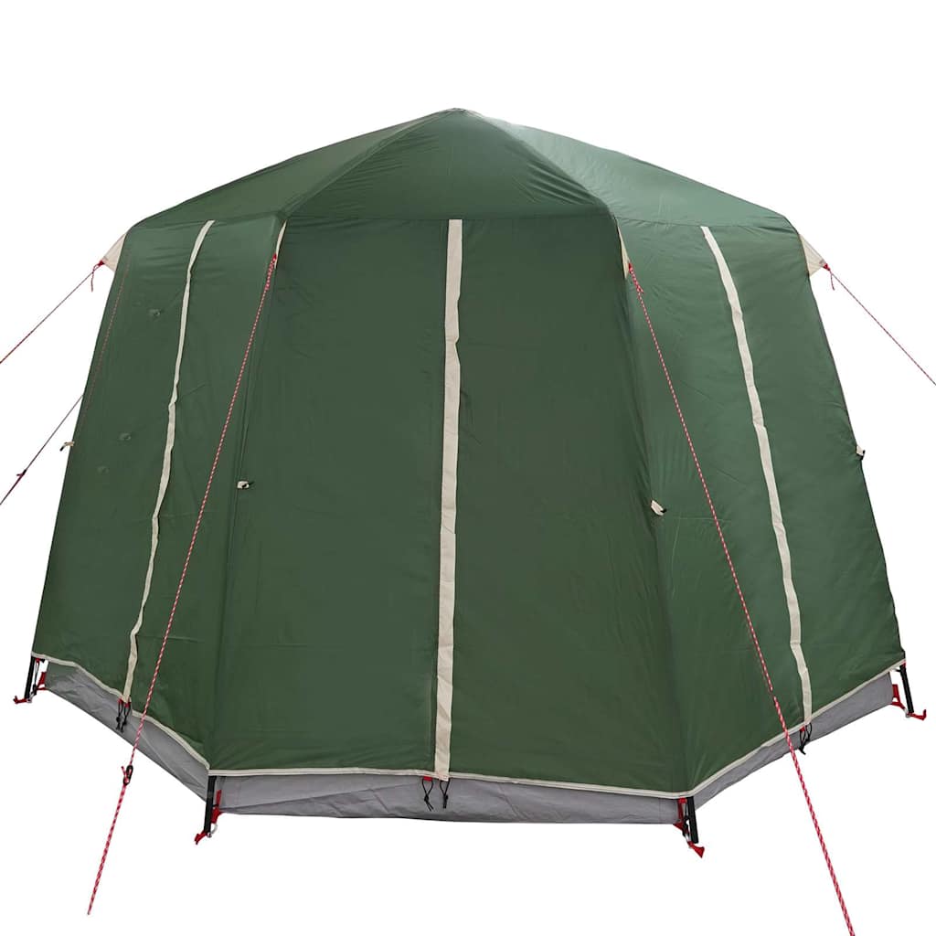 Cabin Zelt 3-Personen mit Dach Grün und Weiß 320 x 320 x 203 cm