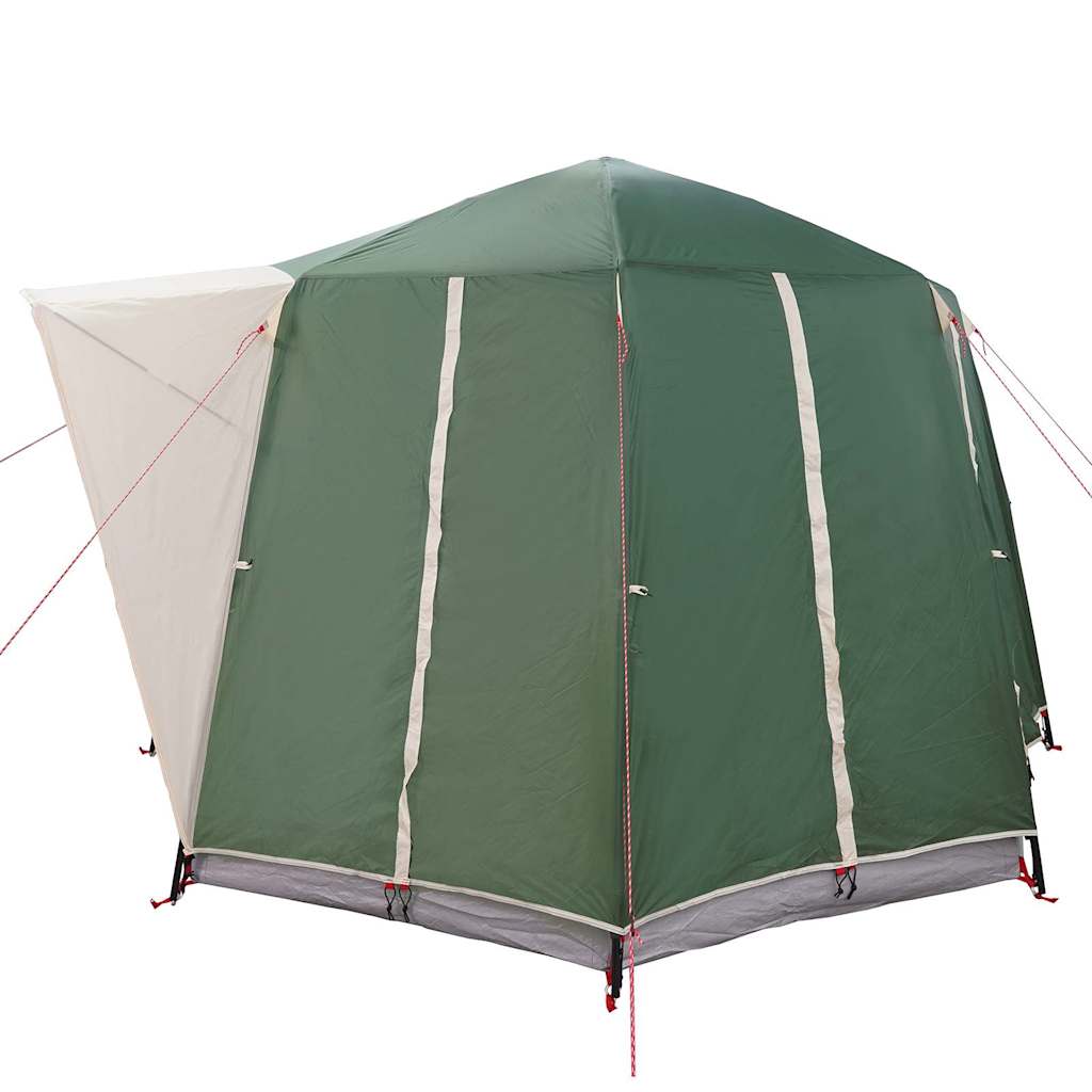 Cabin Zelt 3-Personen mit Dach Grün und Weiß 320 x 320 x 203 cm