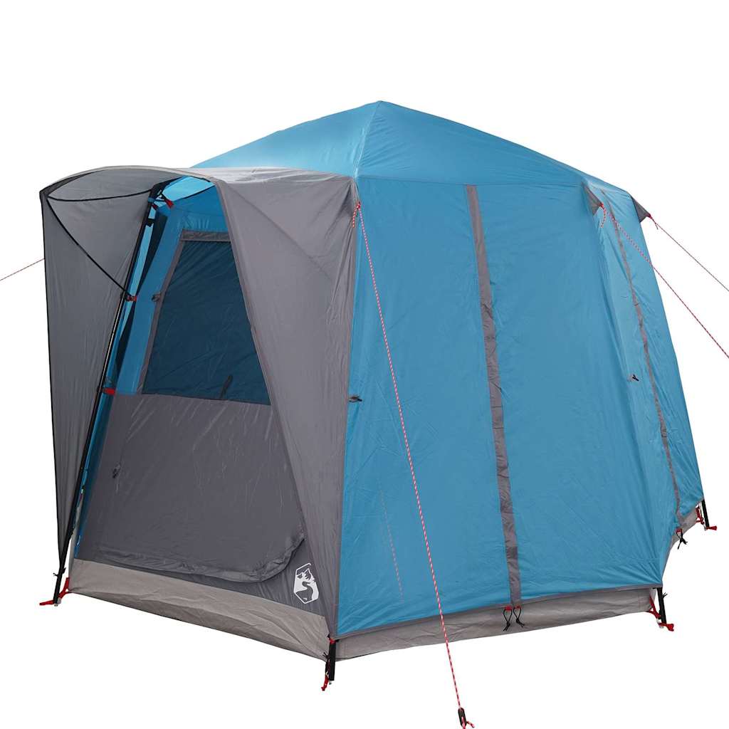Cabin Zelt 3-Personen mit Dach Blau und Grau 320 x 320 x 203 cm