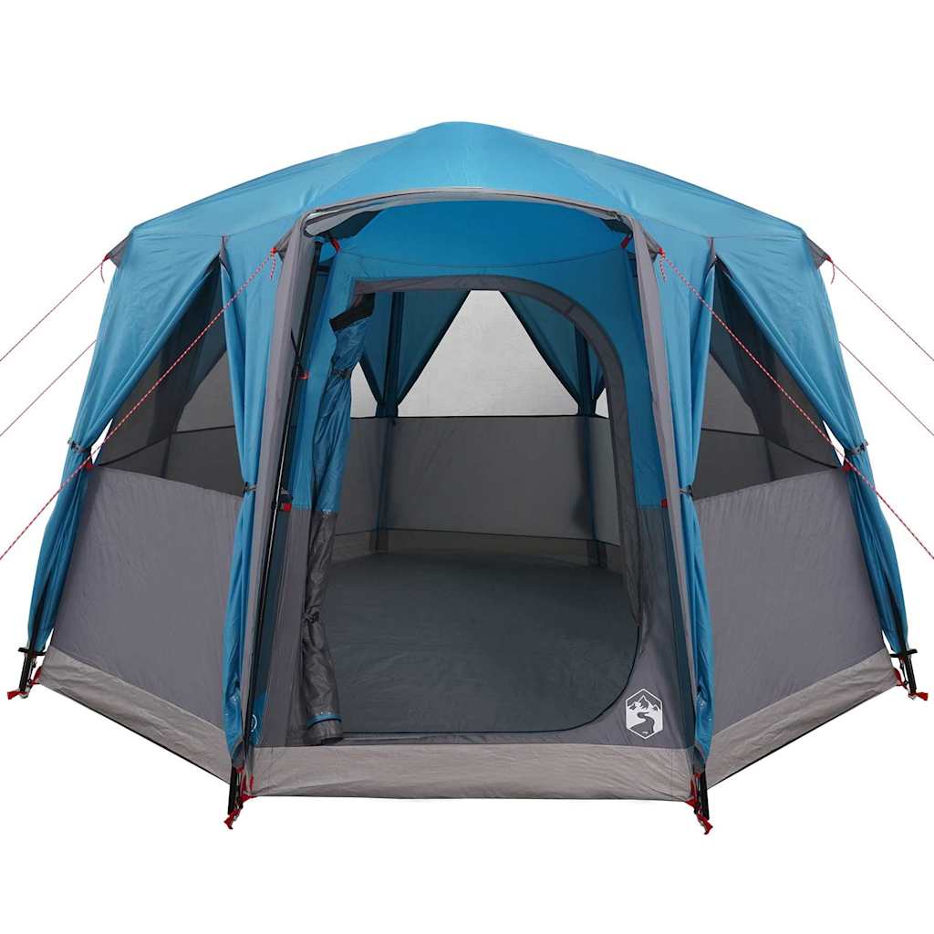 Cabin Zelt 3-Personen mit Dach Blau und Grau 320 x 320 x 203 cm